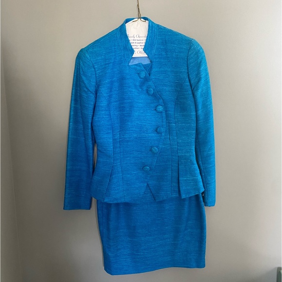 Blue skirt suit | Size 4 - Picture 2 of 11